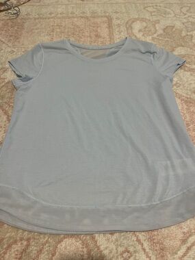Athleta Girl Light Blue Short Sleeve Performance Top XL